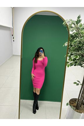 لباس صورتی زنانه بافتنی greenrise - کد 763903188