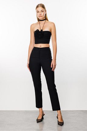 شلوار مشکی زنانه پارچه Moda İlgi - کد 843486031