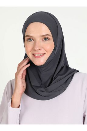 روسری طوسی ساده Ecardin - کد 864752823