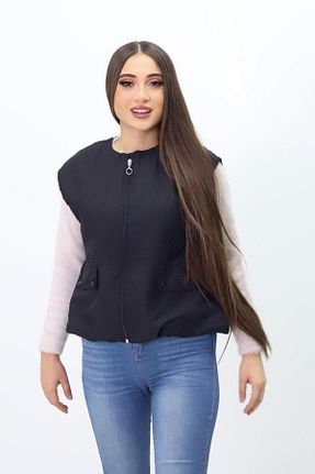 جلیقه مشکی زنانه رگولار Kamex - کد 864743488