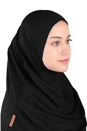 روسری مشکی پلی استر Ecardin - کد 864751986