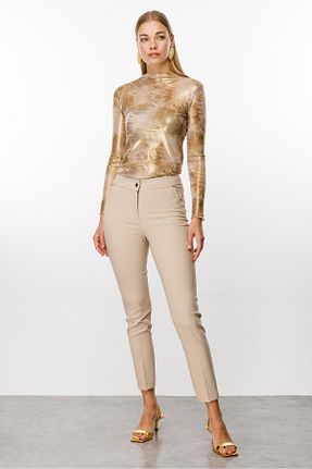 شلوار بژ زنانه پارچه Moda İlgi - کد 843523822