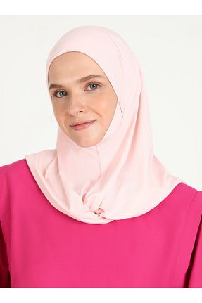 روسری صورتی ساده Ecardin - کد 864752810