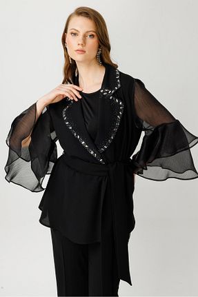 کت مشکی زنانه سایز بزرگ Moda İlgi - کد 811695277