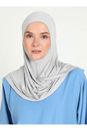 روسری طوسی ساده Ecardin - کد 864752459