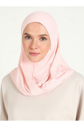 روسری صورتی پلی استر Ecardin - کد 864752656