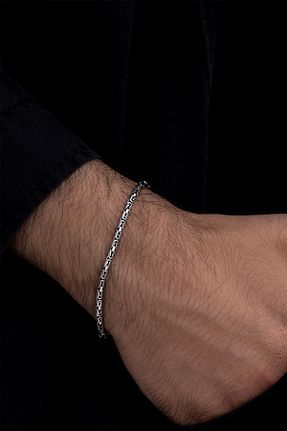 دستبند نقره مردانه 925 عیار OSMANLI GÜMÜŞ - کد 128504520