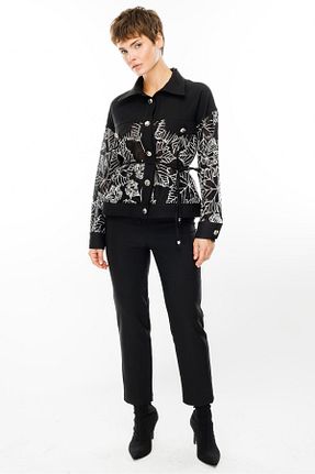 شلوار مشکی زنانه لیکرا Moda İlgi - کد 864758754