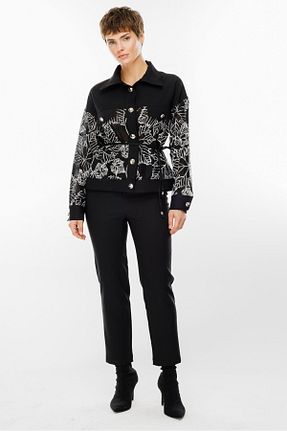 شلوار مشکی زنانه لیکرا Moda İlgi - کد 864758754