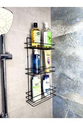 نظم دهنده حمام مشکی فلزی KITCHBATH - کد 841229542