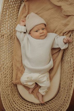 پلیور نباتی بچه گانه ساده Minytrendy - کد 658288083