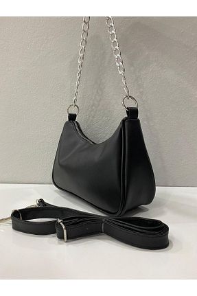 کیف دوشی مشکی زنانه چرم مصنوعی ErcanBag - کد 864777981