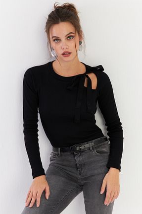 بلوز مشکی زنانه ساده Cool & Sexy - کد 863407387