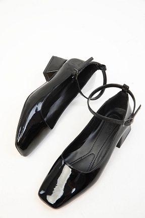 کفش پاشنه بلند کلاسیک مشکی زنانه چرم مصنوعی SOHO - کد 859994599