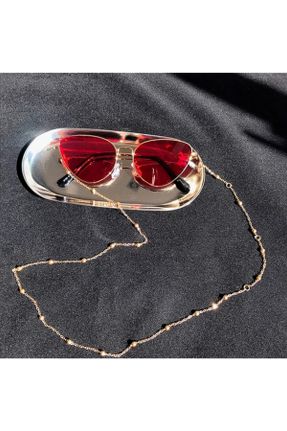 اکسسوری عینک طلائی زنانه کد 131016138