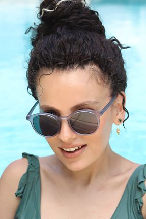عینک آفتابی طوسی زنانه UV400 By Harmony - کد 132071683
