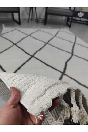 فرش سفید آنتی آلرژی Türkmen Halı - کد 132245278