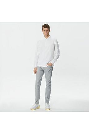 شلوار طوسی مردانه پنبه ای Lacoste - کد 784756889