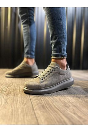 کفش کژوال طوسی مردانه چرم مصنوعی Shine Leather - کد 901530804