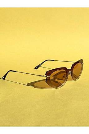 عینک آفتابی قهوه ای زنانه UV400 BRILLIAEYEWEAR - کد 863527376