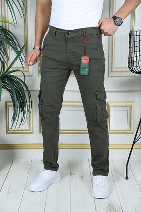 شلوار خاکی مردانه Keten Görünümlü PHANTOM JEANS - کد 855020168