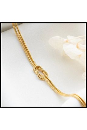 دستبند نقره طلائی زنانه 925 عیار sorti takı aksesuar - کد 863603650