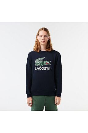 سوئیشرت سرمه ای مردانه ساده Lacoste - کد 769561824