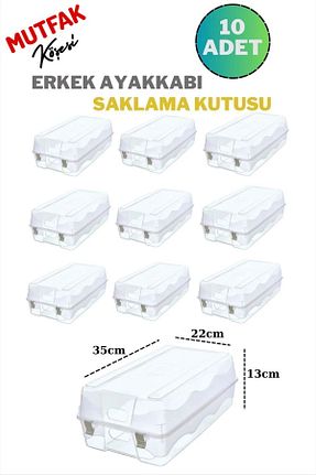 نظم دهنده کفش سفید پلاستیک Mutfak Köşesi - کد 863627831