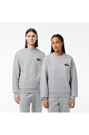 سوئیشرت طوسی زنانه ساده Lacoste - کد 814857407