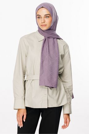 شال بنفش زنانه پنبه پلی استر Mooncorn - کد 863617734