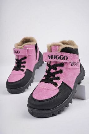 بوت / نیم بوت صورتی بچه گانه چرم مصنوعی Muggo - کد 863632377