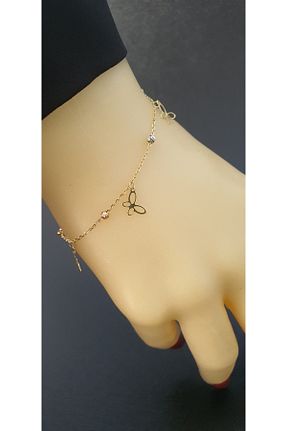 دستبند طلا زرد زنانه 14 عیار Goldlife jewellery - کد 863656731