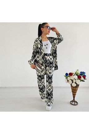 کیمونو و کافتان مشکی زنانه لیکرا Altı Üstü Butik - کد 863630866