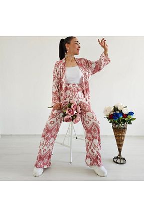 کیمونو و کافتان صورتی زنانه لیکرا Altı Üstü Butik - کد 863646632