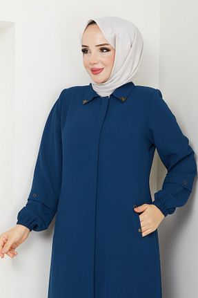 کلاه و ابایا سرمه ای زنانه پنبه پلی استر Günay Karaca - کد 863659929