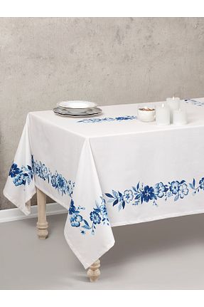 رومیزی آبی Dertsiz Cotton Box - کد 776451276
