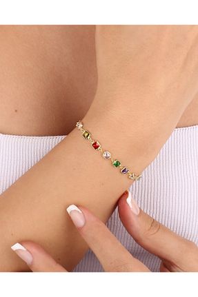 دستبند نقره طلائی زنانه 925 عیار MEKS JEWELS - کد 863637439