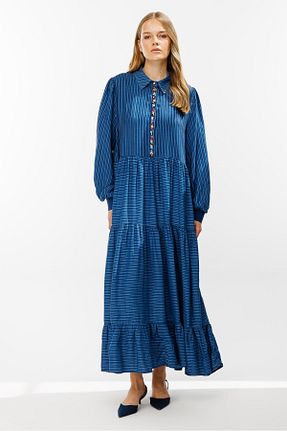 لباس آبی زنانه بافتنی Ghisa - کد 863658525