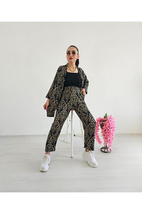 کیمونو و کافتان قهوه ای زنانه لیکرا Altı Üstü Butik - کد 863640000