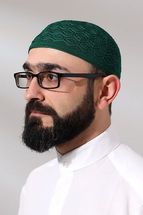 کلاه پشمی سبز مردانه پلی استر ihvanonline - کد 863646814