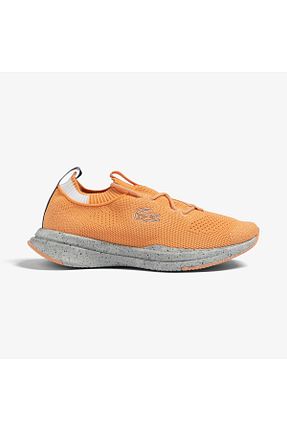 کفش اسنیکر نارنجی زنانه بند دار Lacoste - کد 835781945