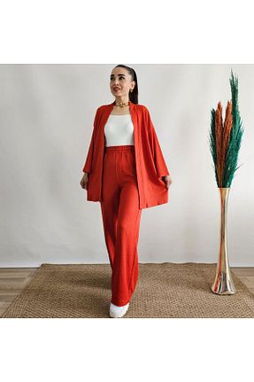 کیمونو و کافتان نارنجی زنانه لیکرا Altı Üstü Butik - کد 863648082