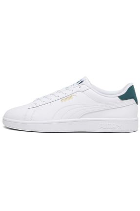 کفش اسنیکر سفید مردانه چرم مصنوعی Puma - کد 863523552