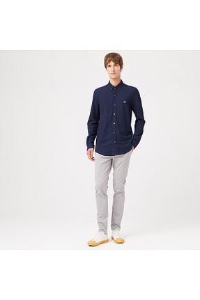 شلوار طوسی مردانه پنبه ای Lacoste - کد 366493399