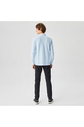 پولوشرت آبی مردانه پنبه ای Lacoste - کد 754375652