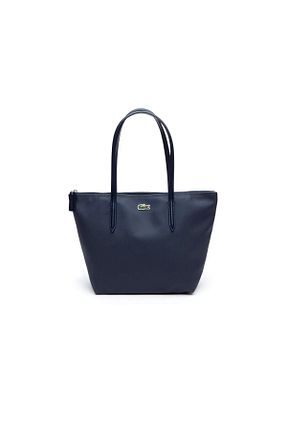 کیف دوشی سرمه ای زنانه چرم مصنوعی Lacoste - کد 3010277