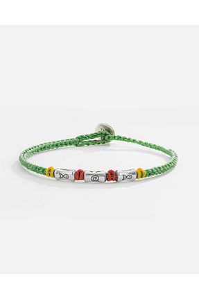دستبند نقره سبز مردانه 925 عیار MEKS JEWELS - کد 863671922