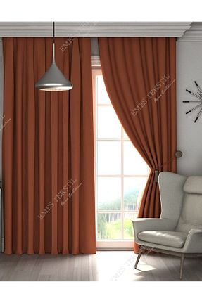 پرده زمینه نارنجی پلی استر Taç - کد 870354608