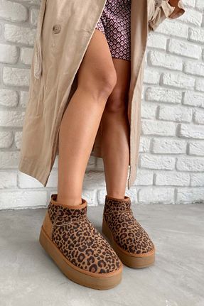 بوت / نیم بوت قهوه ای زنانه جیر Shoebutik - کد 863666878