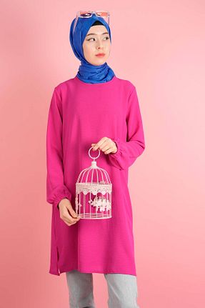 بلوز صورتی زنانه رگولار 03KIZKULESITEKS - کد 833680282